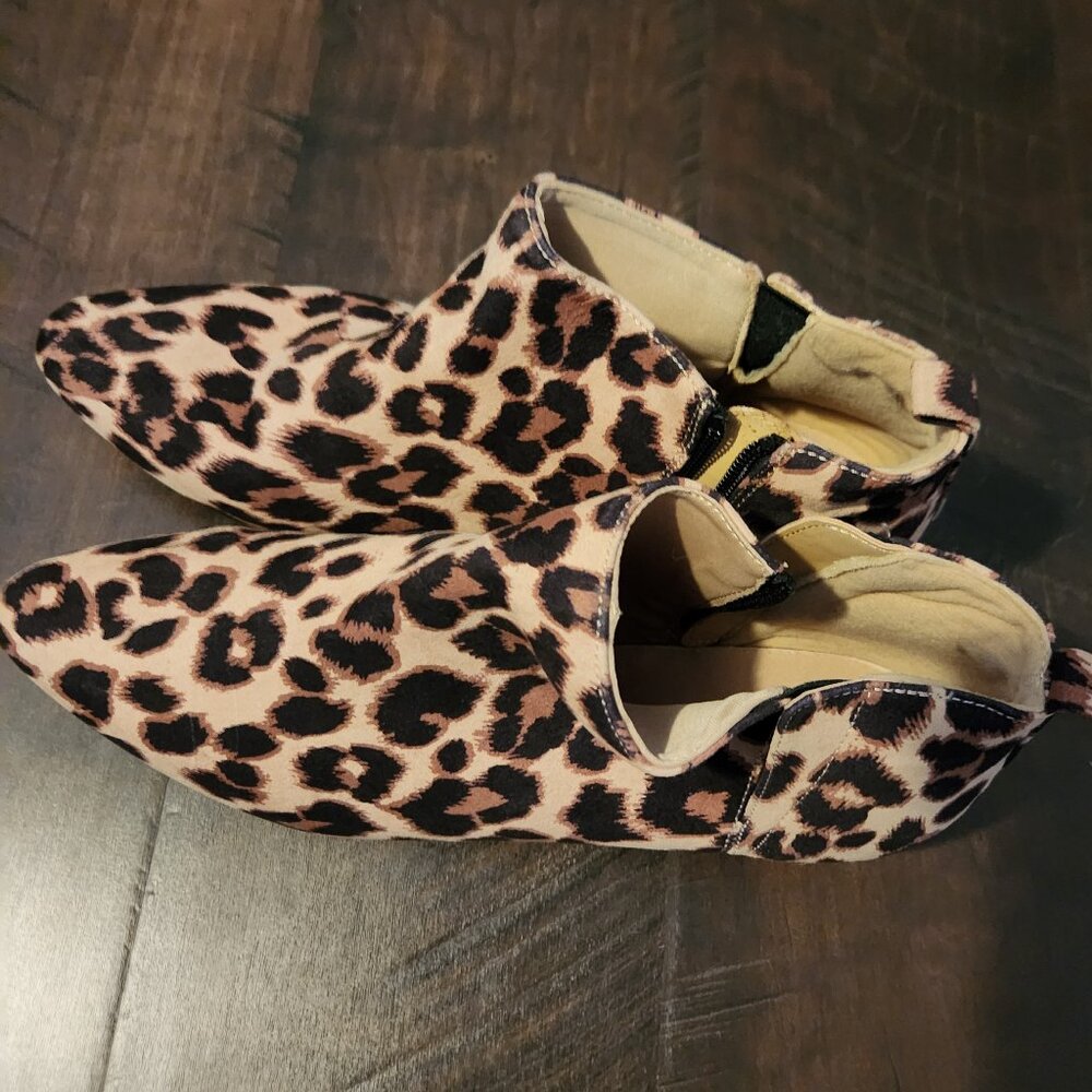 Leopard booties